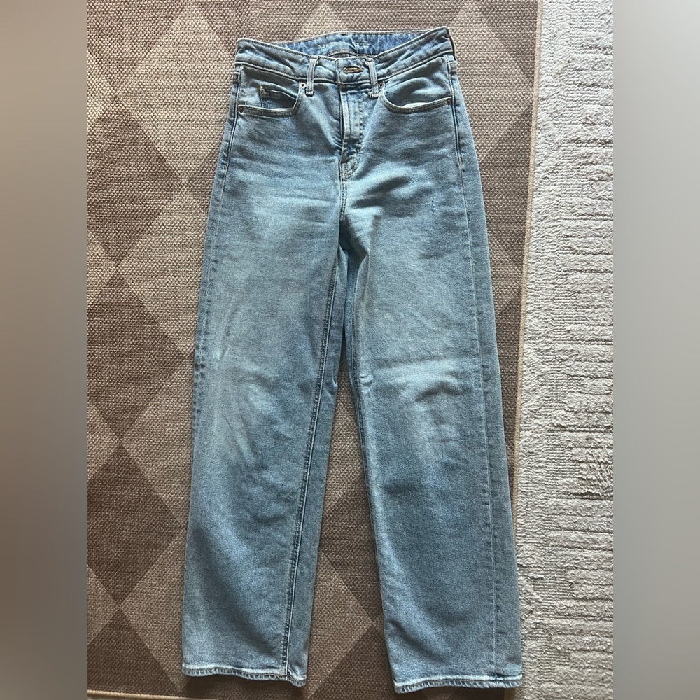 Old navy sky high wide leg high waisted jeans